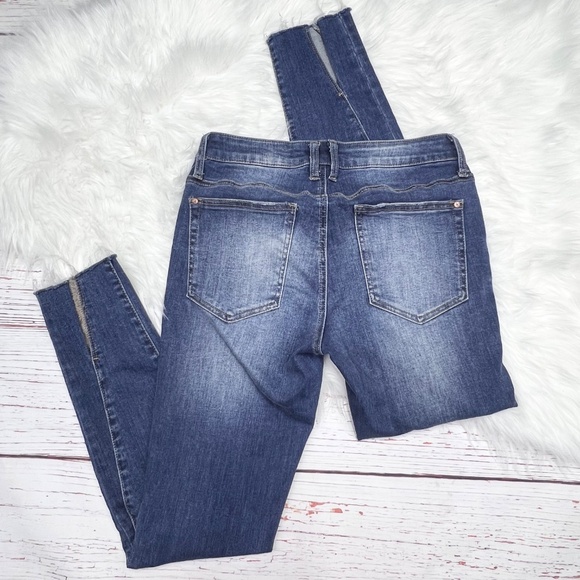 👖|•SPECIAL A•| Skinny Split Bottom Mid Rise Stretch Jeans Size 7👖 - Picture 2 of 11